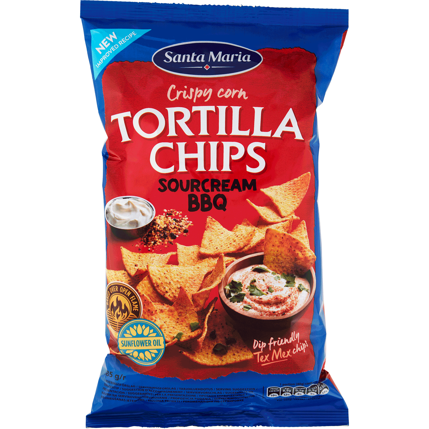 Tortilla Chips Sour Cream & BBQ Santa Maria