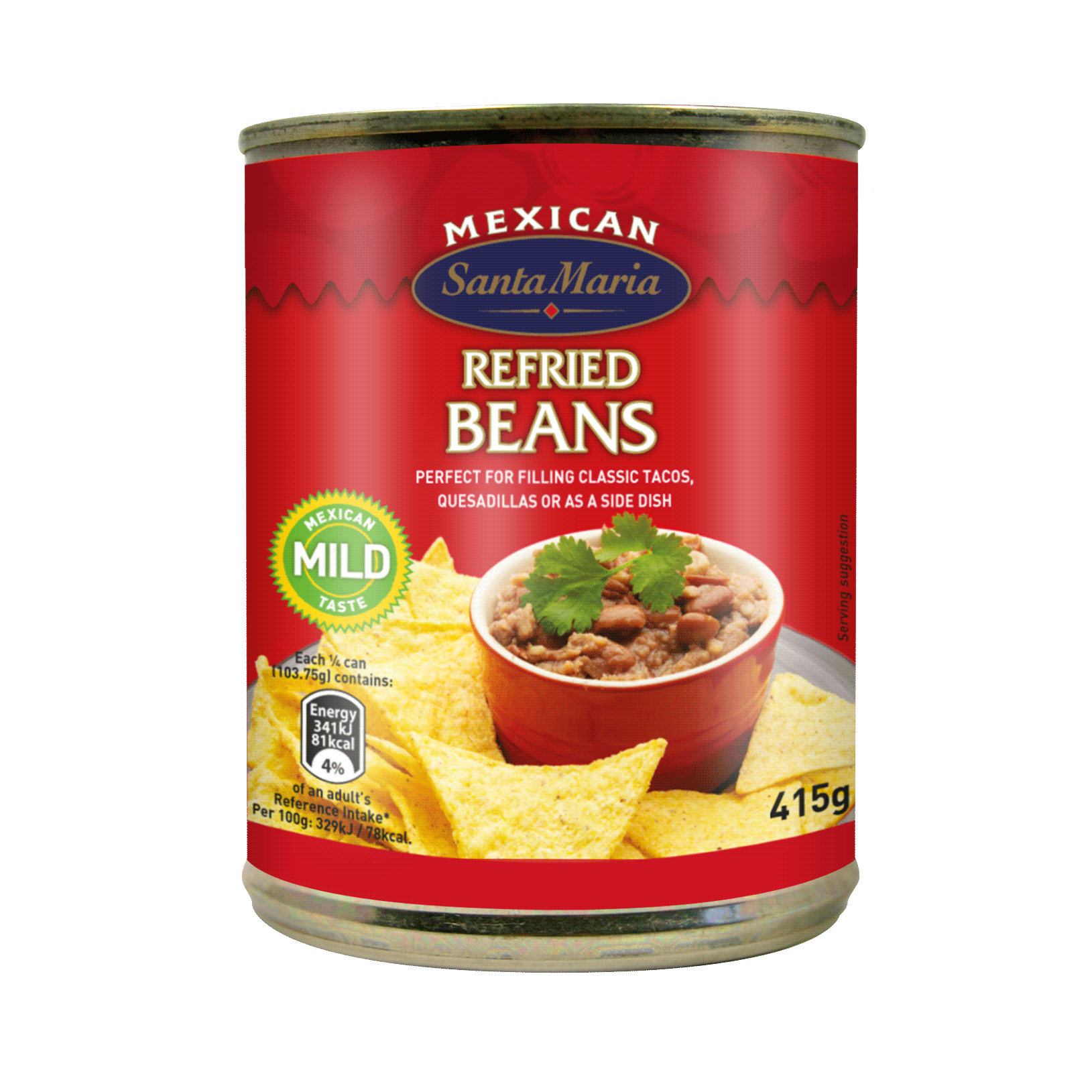 Spicy refried beans