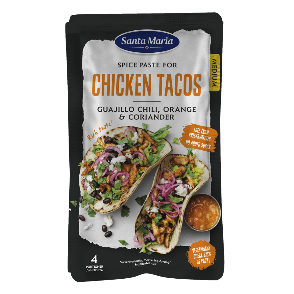 Spice Paste Chicken Tacos