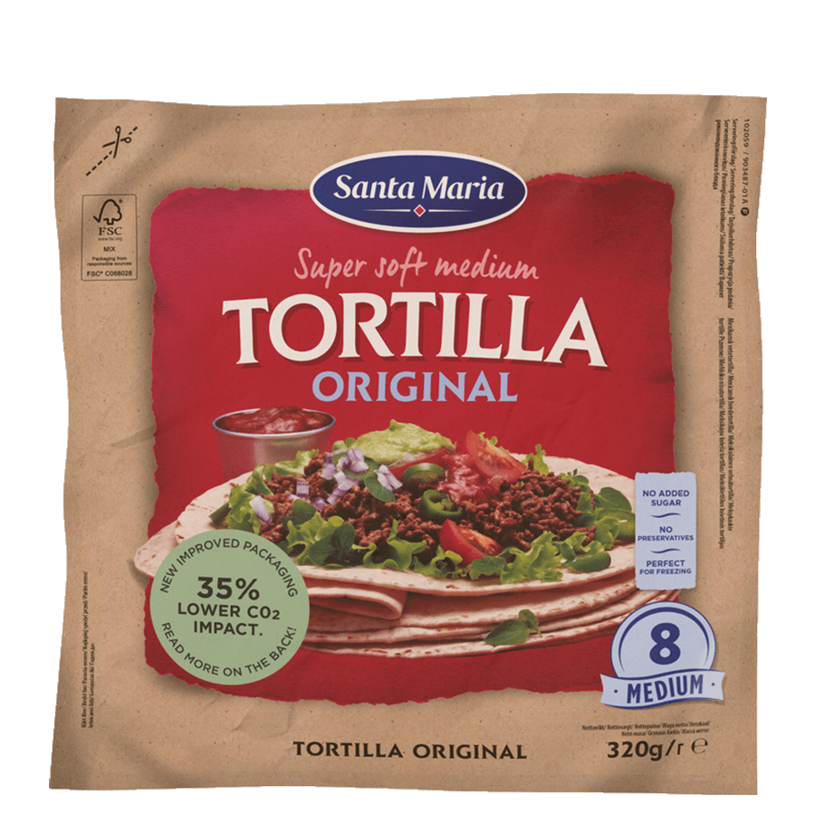 Tortilla Original Medium (8 pack)