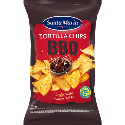Påse med BBQ tortilla chips