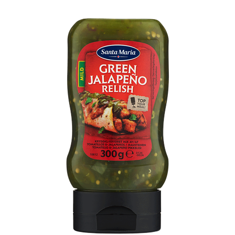 Squeeze flaska med Green Jalapeno Relish