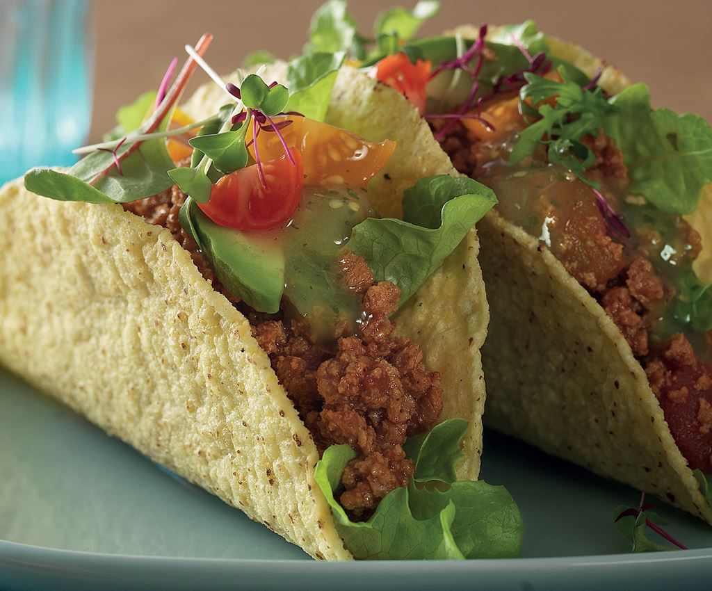 Vegetariska tacos med grönsaker & tacosås