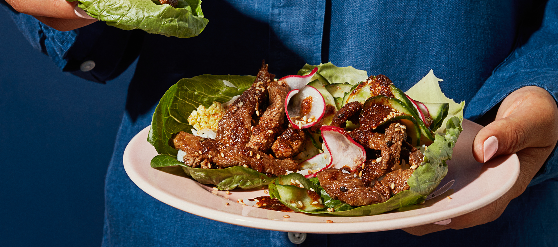 Koreansk Bulgogi i salladsblad