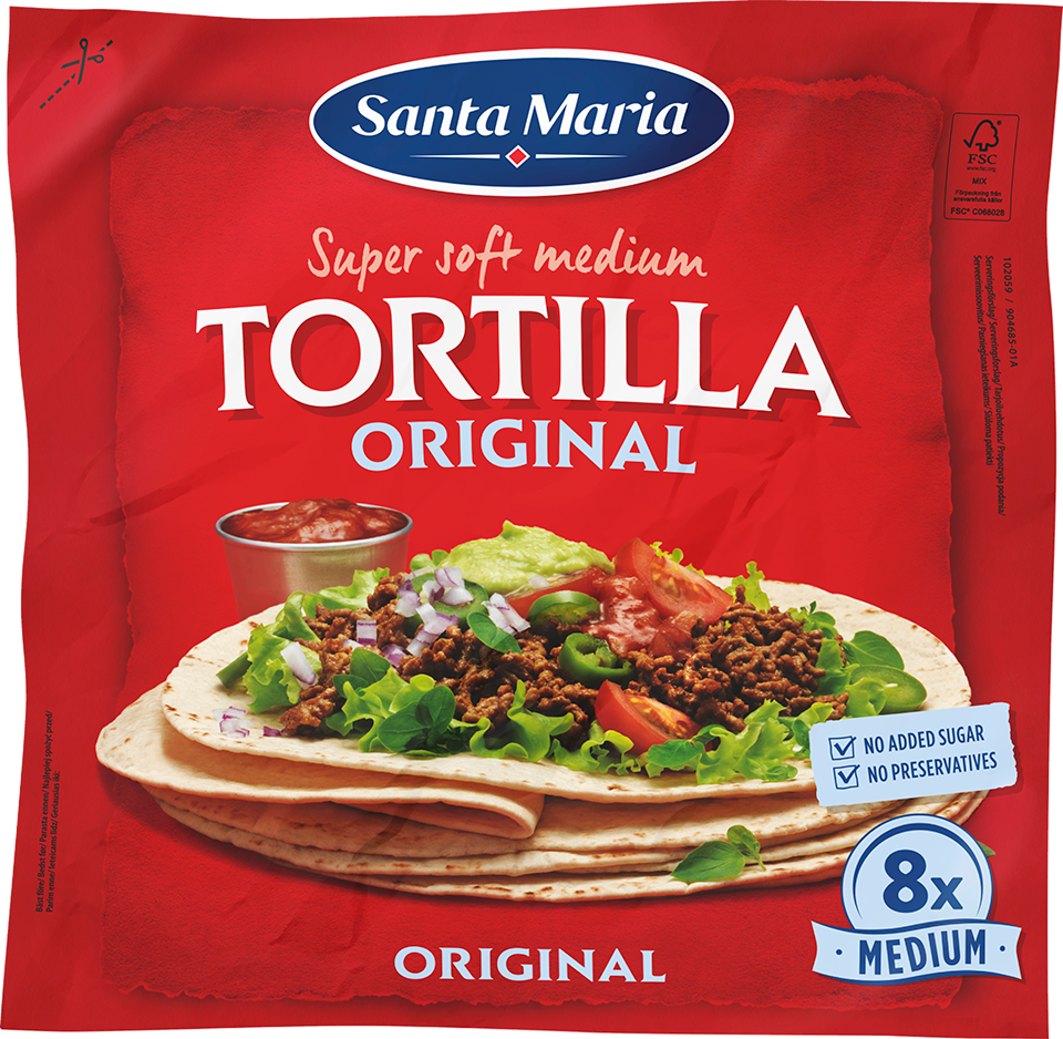 Tortilla Original Medium (8-pack)