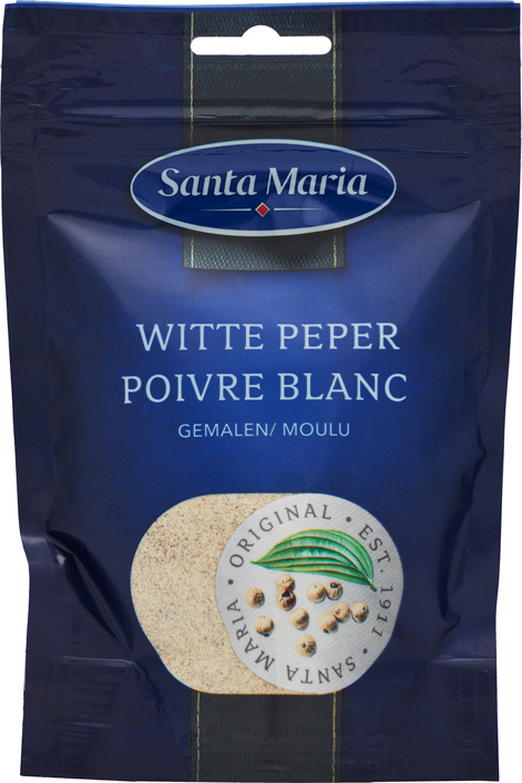 Peper wit gemalen