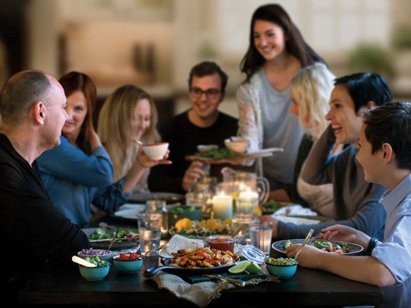 people on table