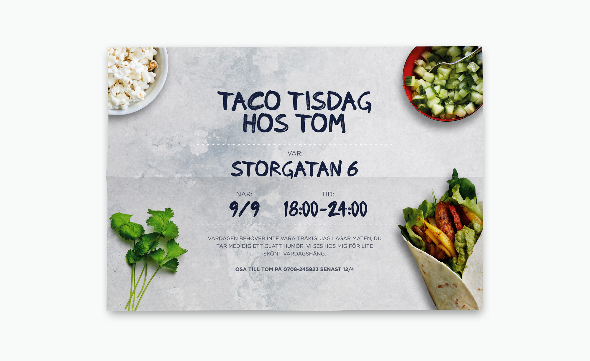 Exempel på inbjudningskort