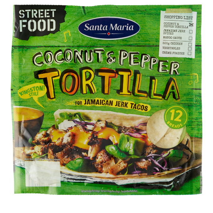 Coconut & Pepper Tortilla