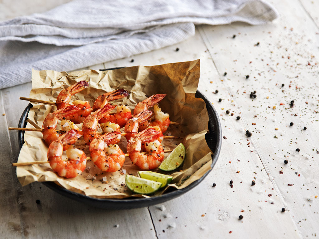 Jūros gėrybių marinatas su „Sambal Oelek“ pasta