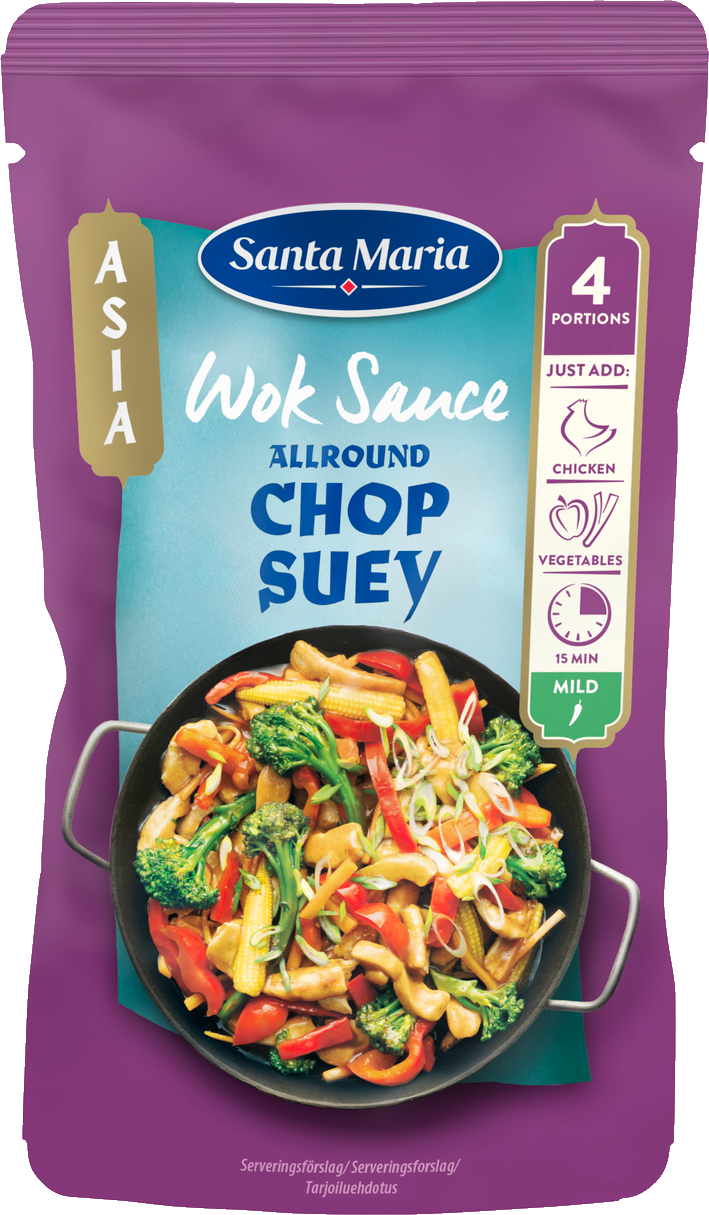 En pose med Allround Chop Suey wok-saus