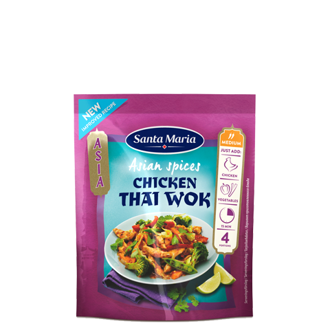 Kryddmixen Chicken Thai Wok i påse