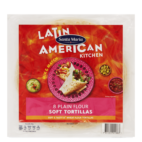 Plain Flour Soft Tortillas