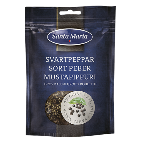 Sort peber groft malet