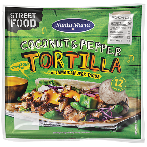 Coconut & Pepper Tortillas