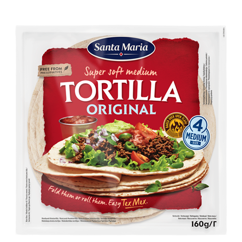 Tortilla Original Medium 4-pack