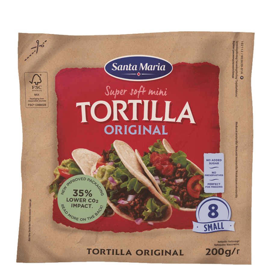 Verpakking tortilla small