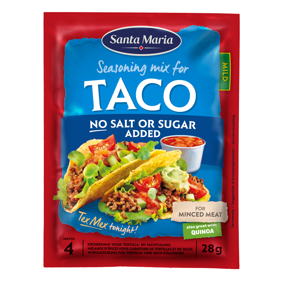 Taco Seasoning Mix No Salt Or Sugar Added