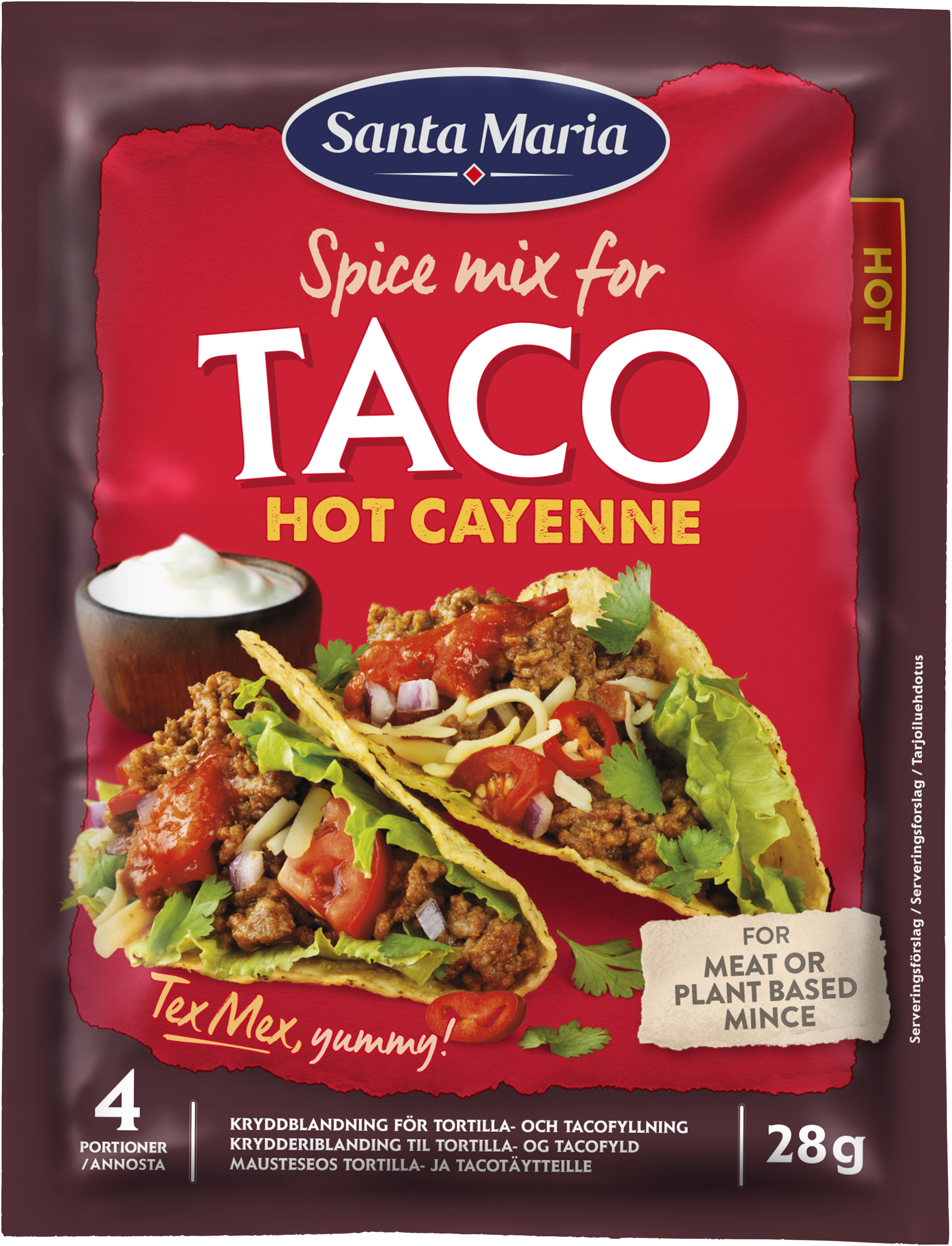 その他 Taco. Taco Spice Mix Hot Cayenne | Santa Maria