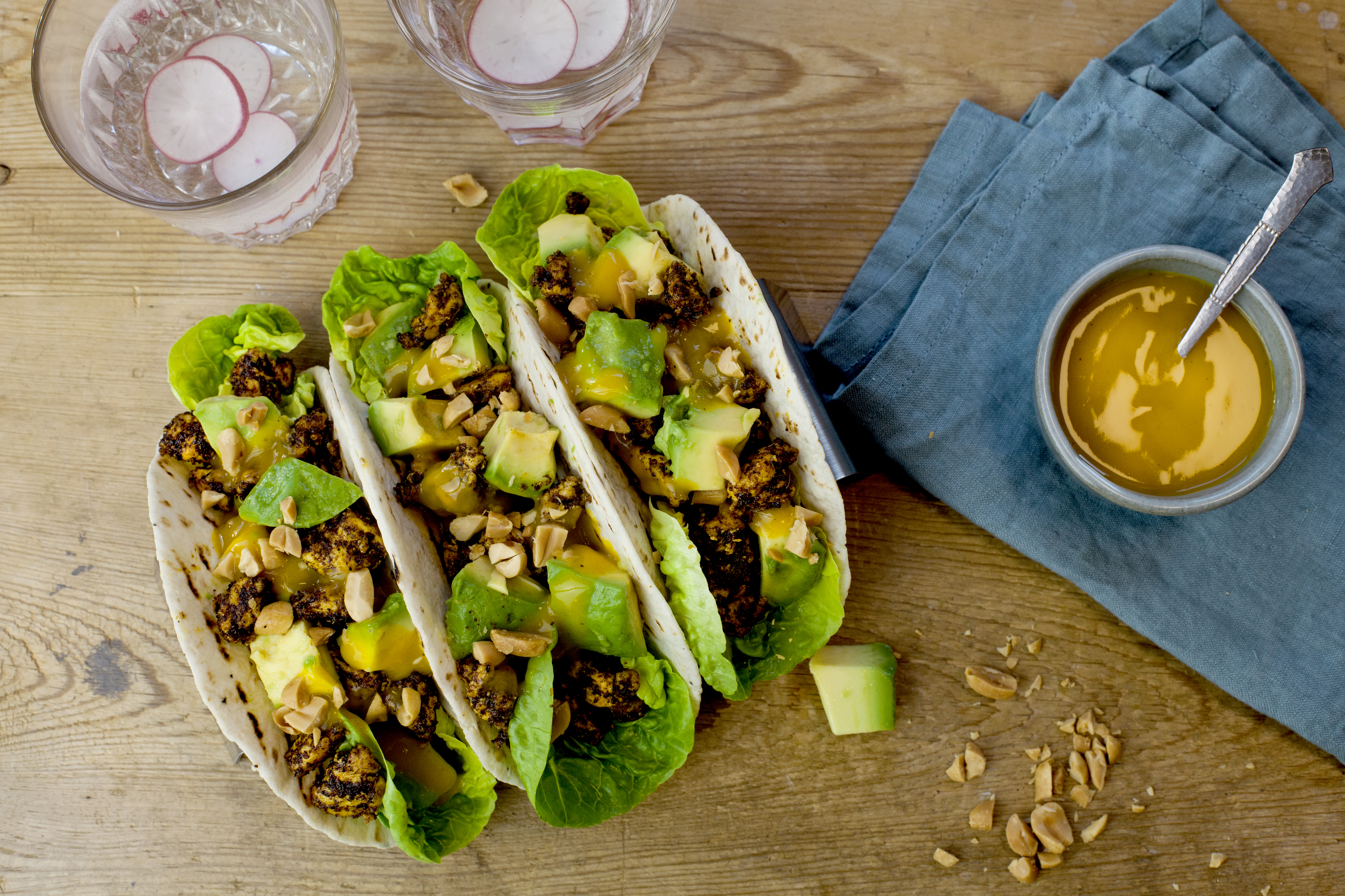 Jamaican Tofu taco