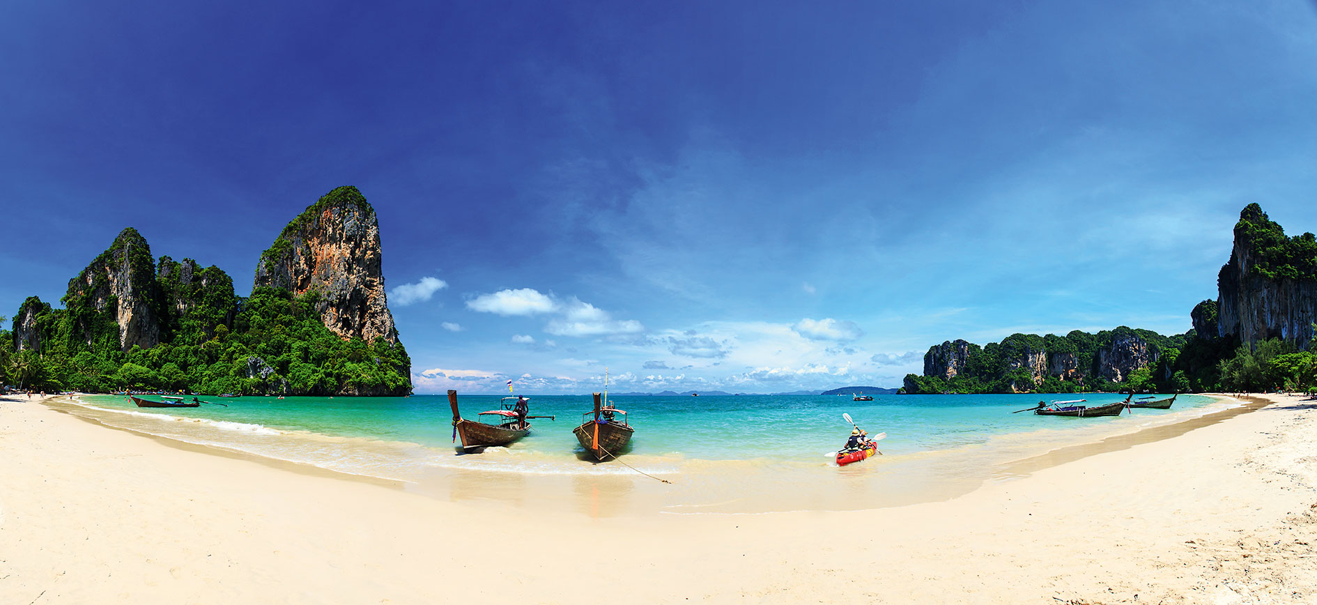 en strand i Thailand