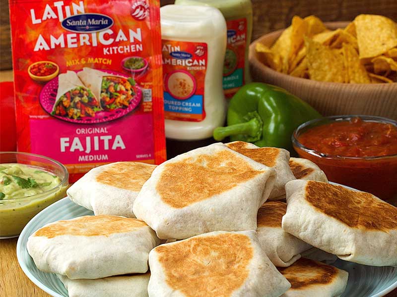 Mini Chicken Fajita Crunch Wraps