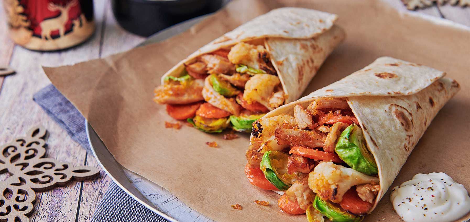 Colombian Turkey & Veg Wraps