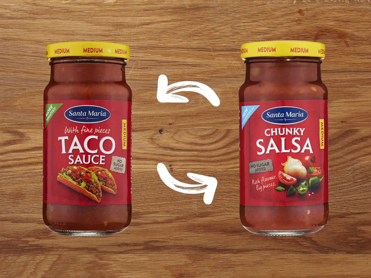 Tacossås vs. salsa