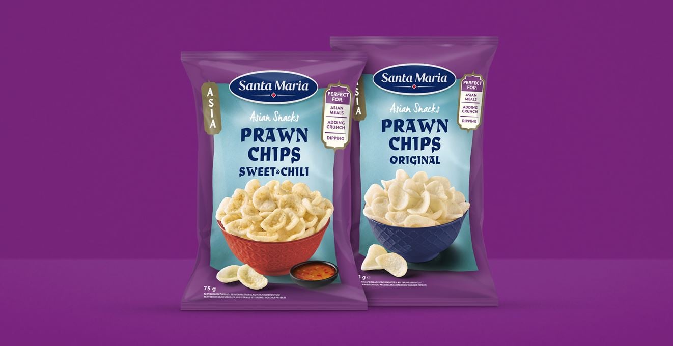 Prawn Chips packs