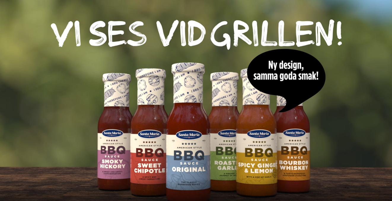 BBQ-produkter från Santa Maria