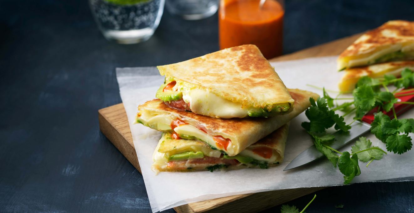 Avocado & Mozzarella Quesadillas