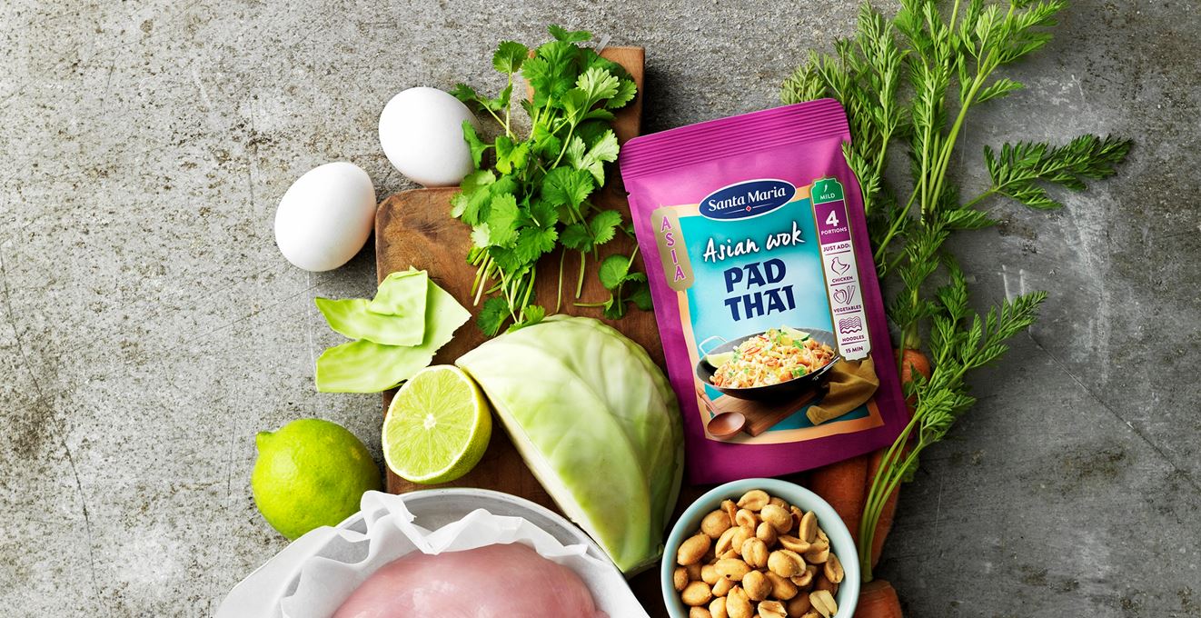 Pad Thai paruošimui reikalingi produktai
