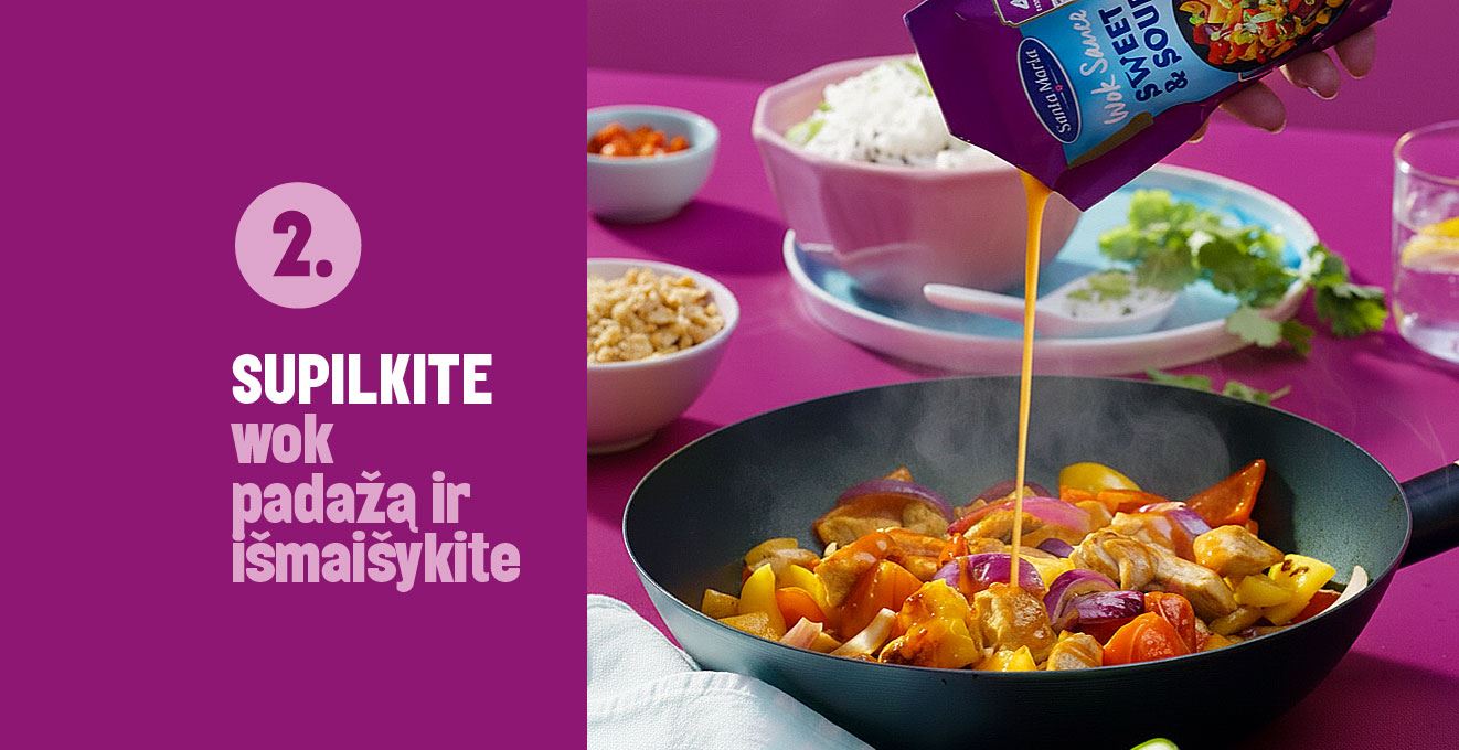 Įvairūs santa maria wok padažai