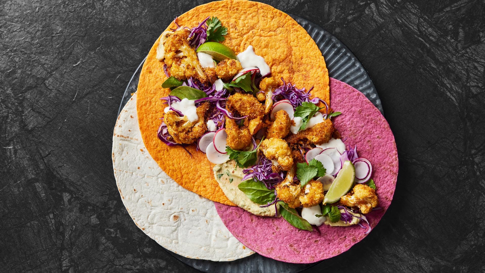 Nya färgsprakande veggietortillas!