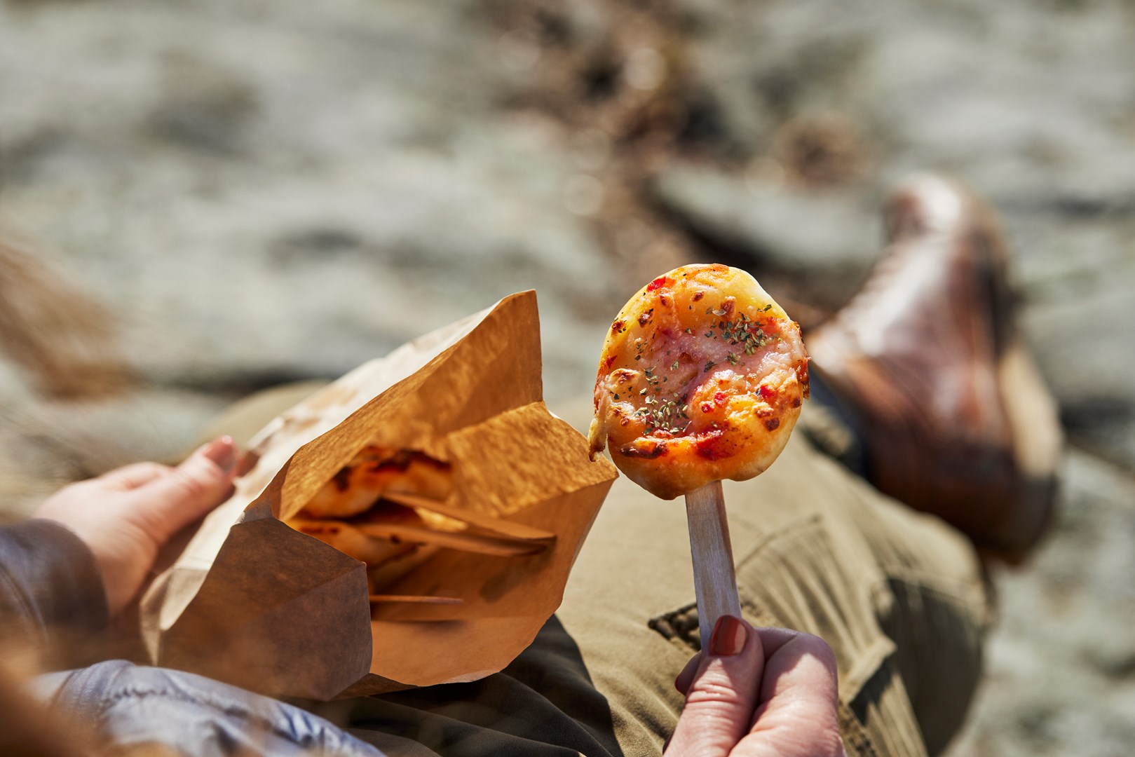 Pizza på en pind