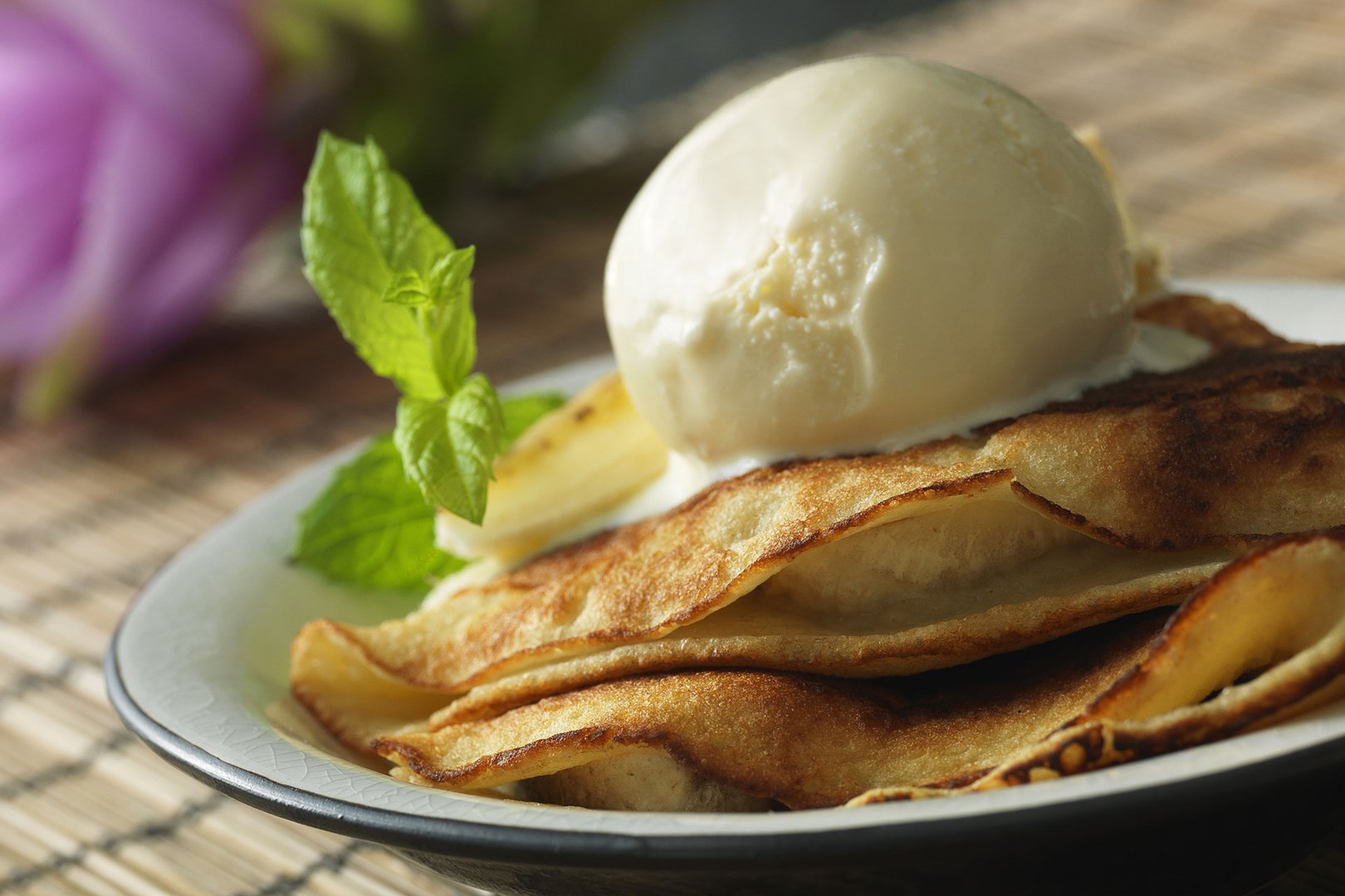 Banan-pannekake med kokosmelk