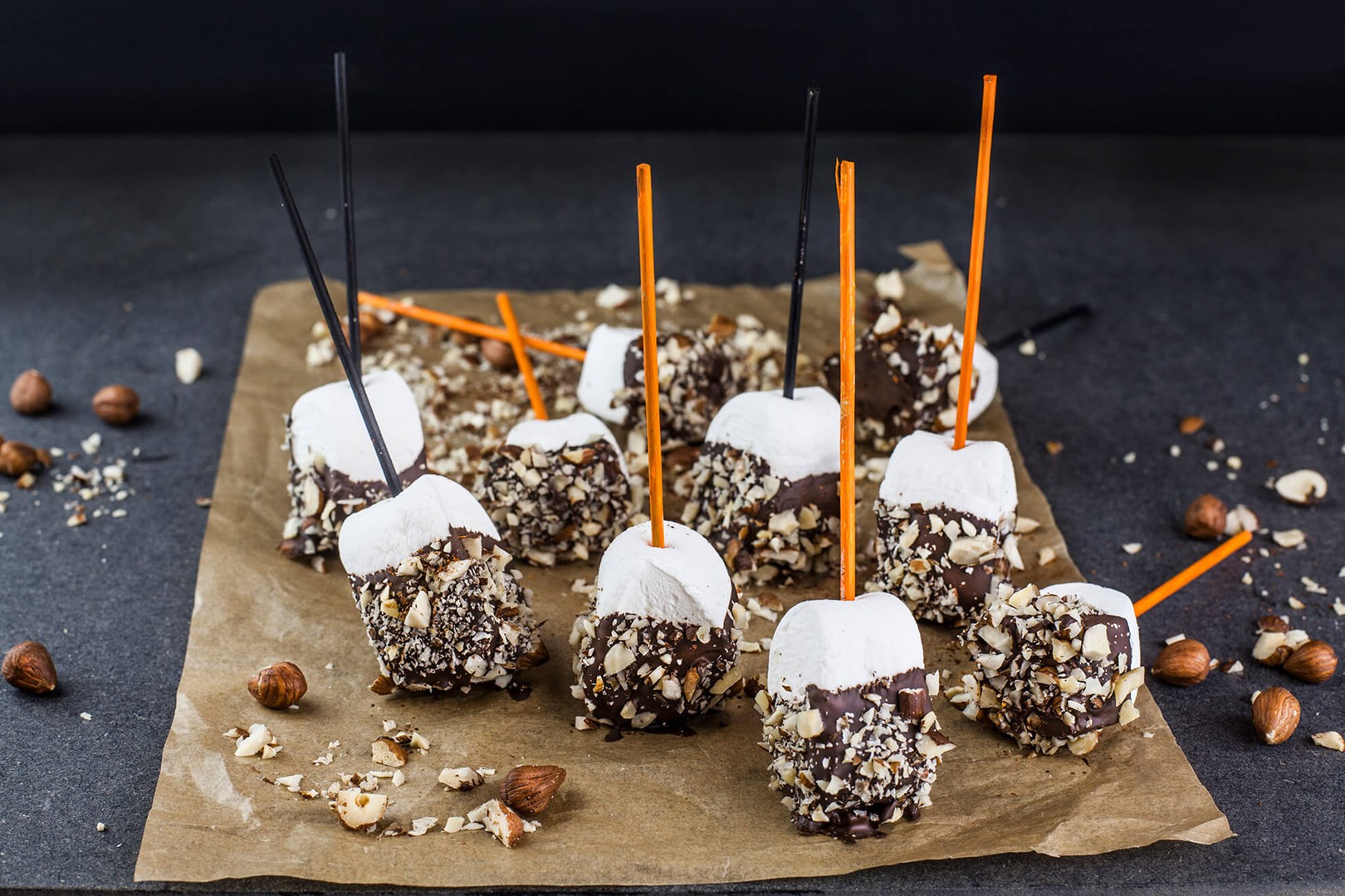 Chokladdoppade marshmallows