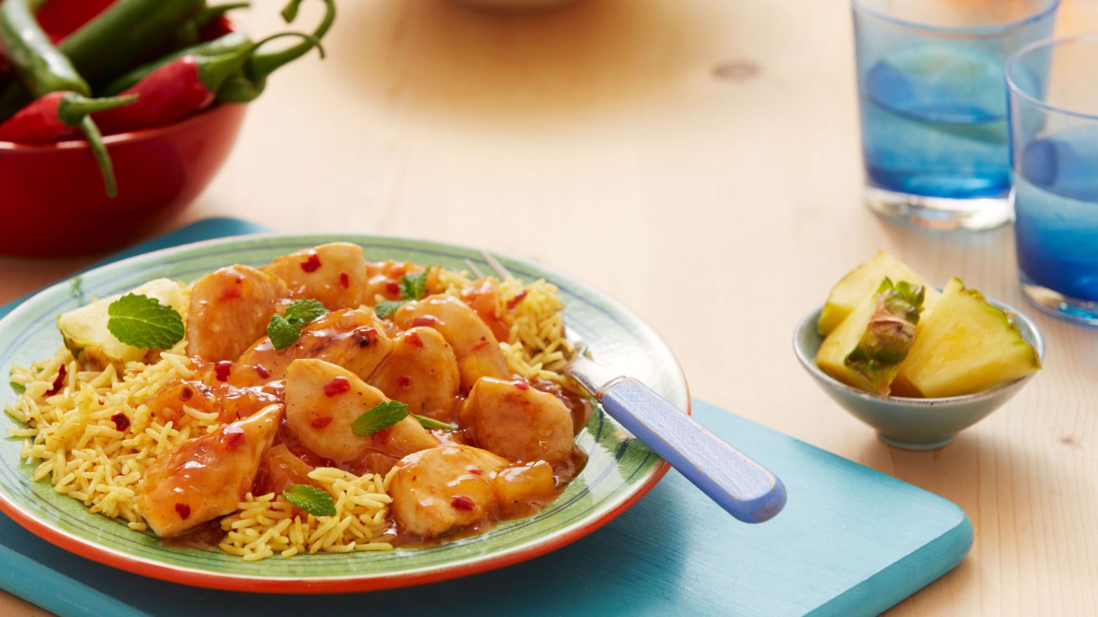 Caribbean Pineapple & Chilli Sticky Chicken