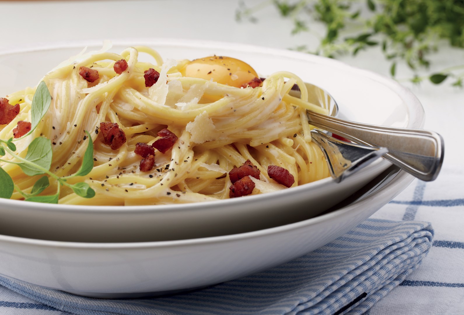 Pasta Carbonara ar čorizo