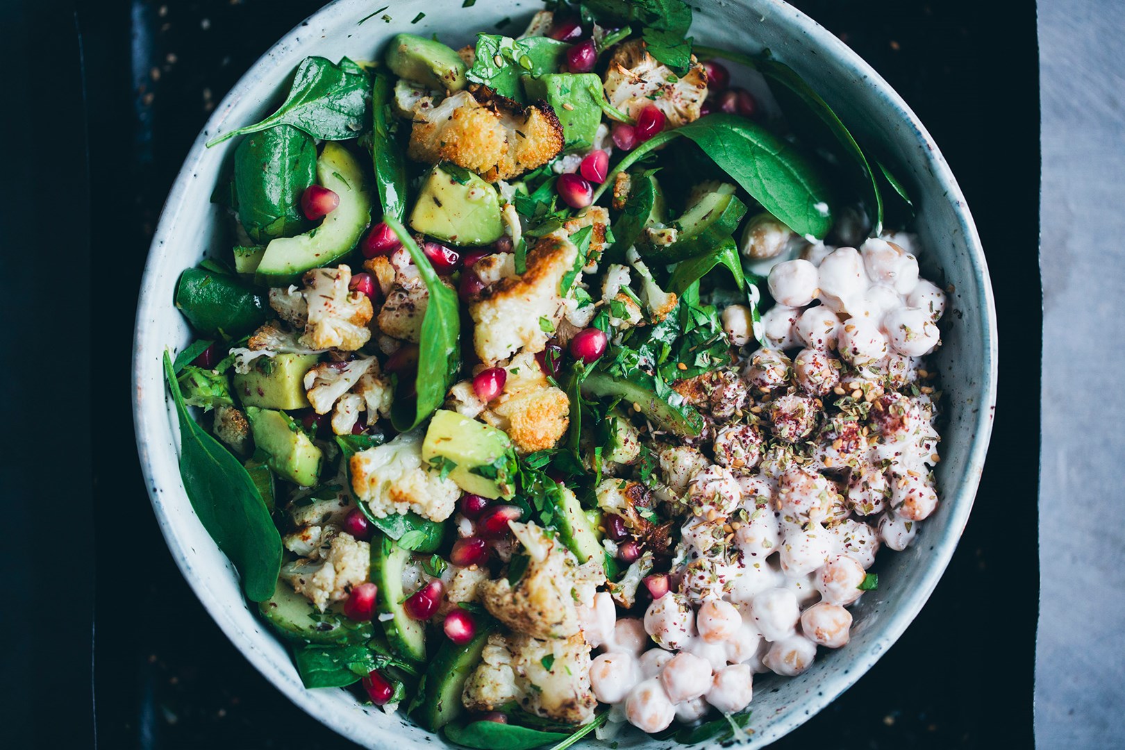 Rostad blomkålssallad med za'atar