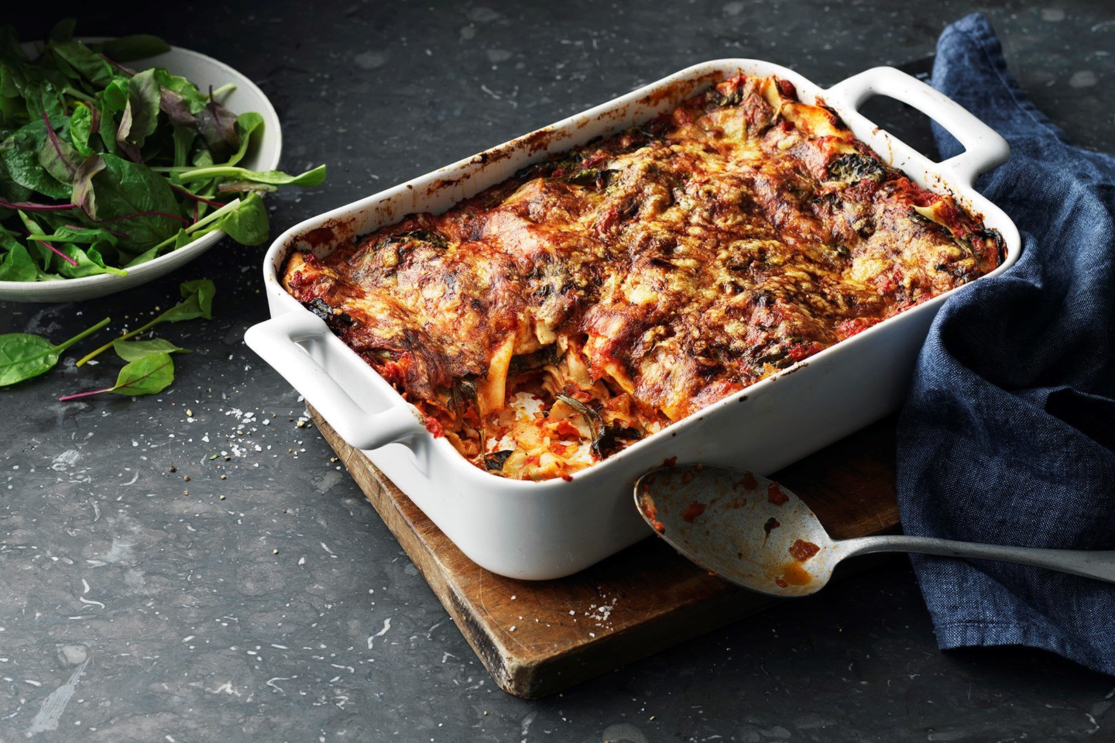 Vegetarisk lasagne på tre måter