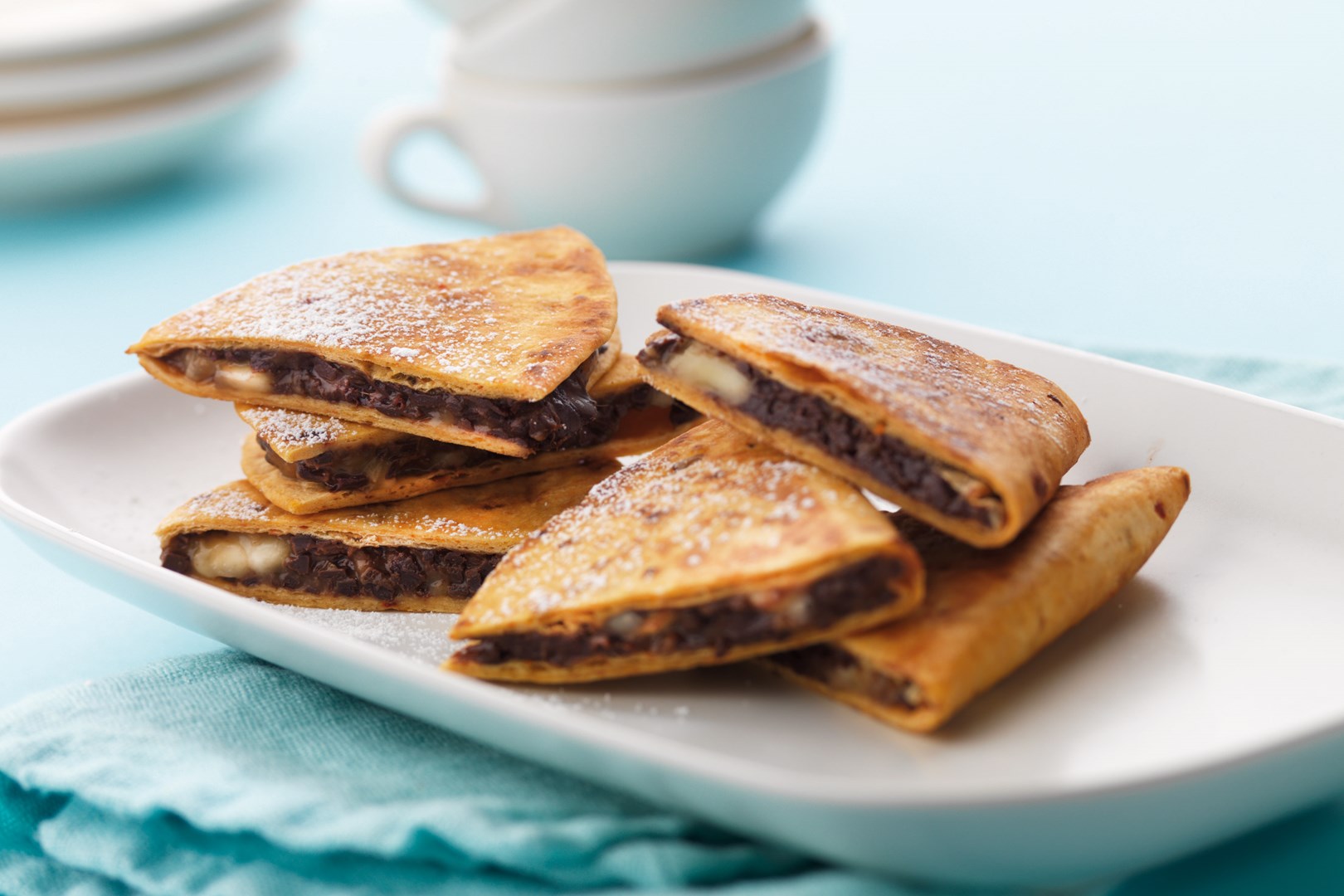 Chocolate and Banana Quesadillas