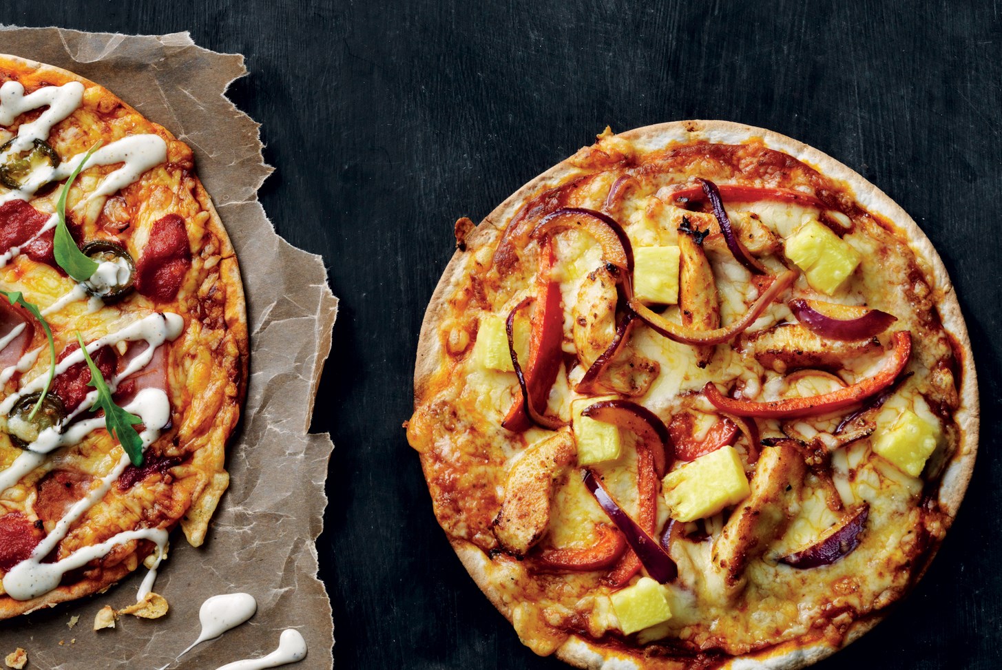 Tortillapizza Fajita à l’ananas