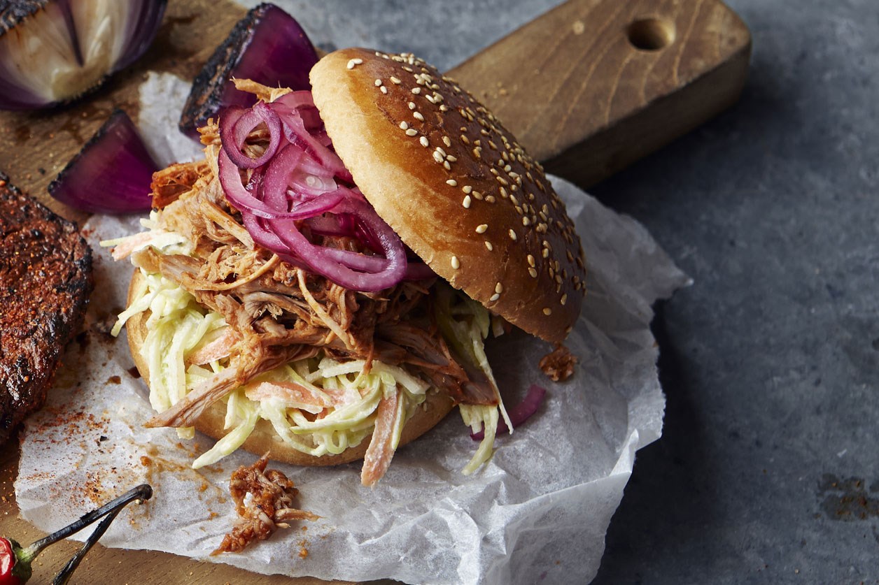 pulled pork burger
