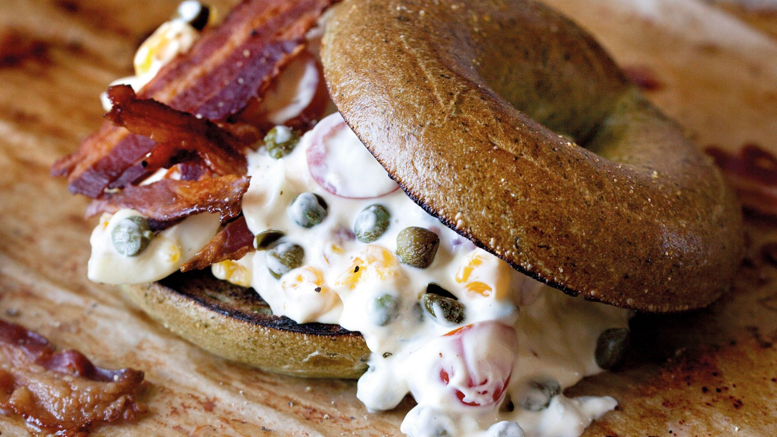 Æg- og baconblanding