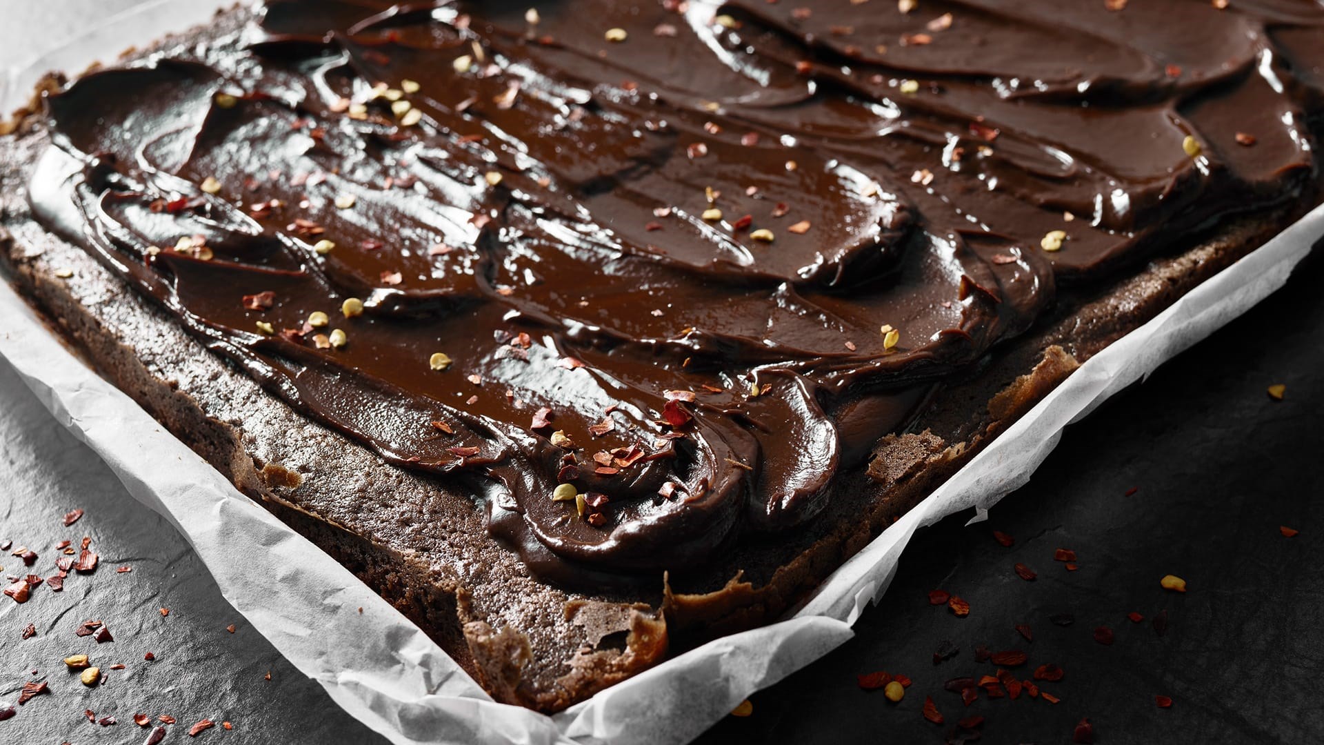 Topelt-šokolaadi ja tšilli brownie