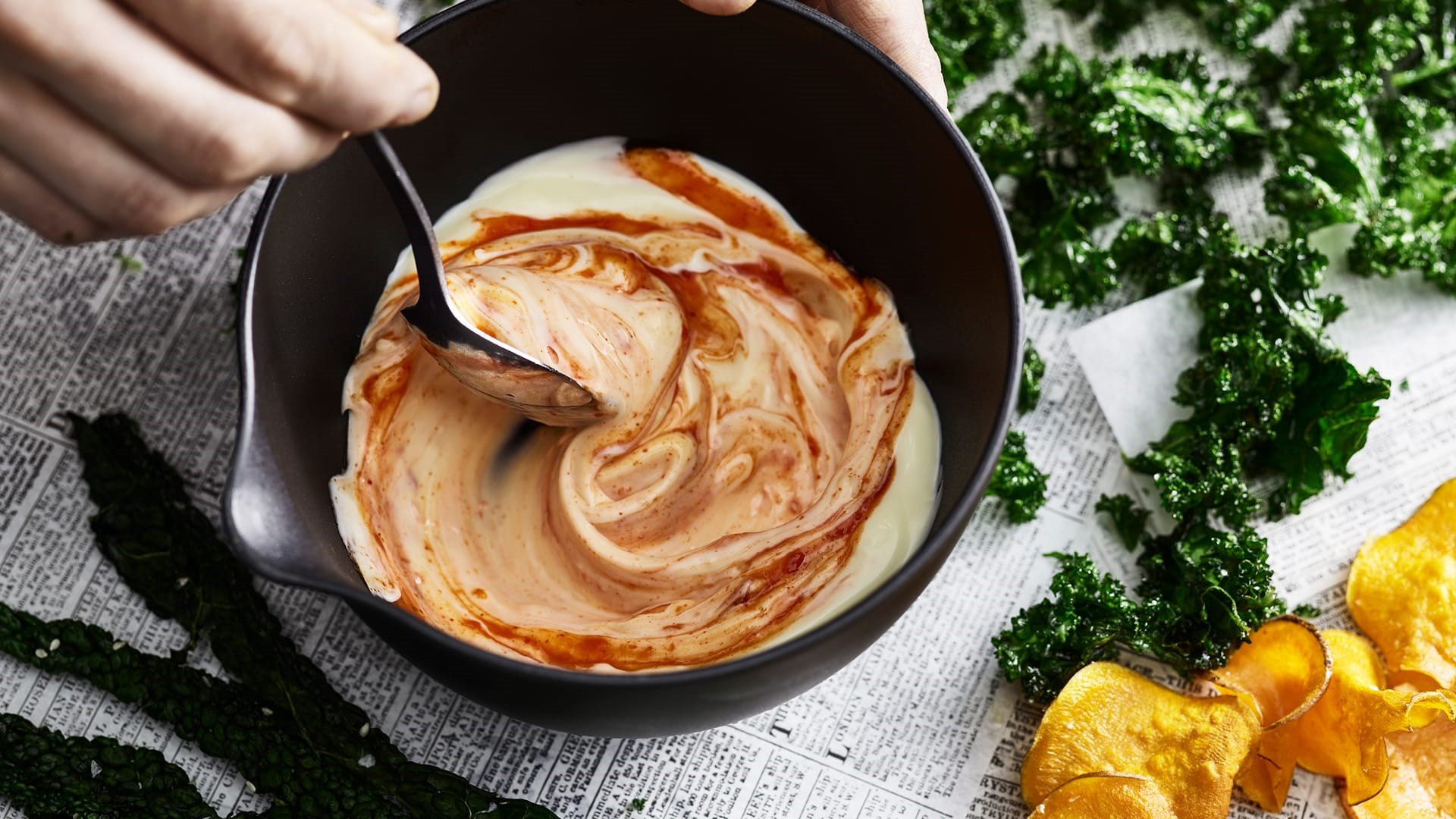 Mayonnaise med en smag af Sriracha