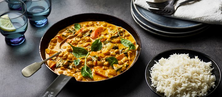 Curry aux pois chiches et au riz