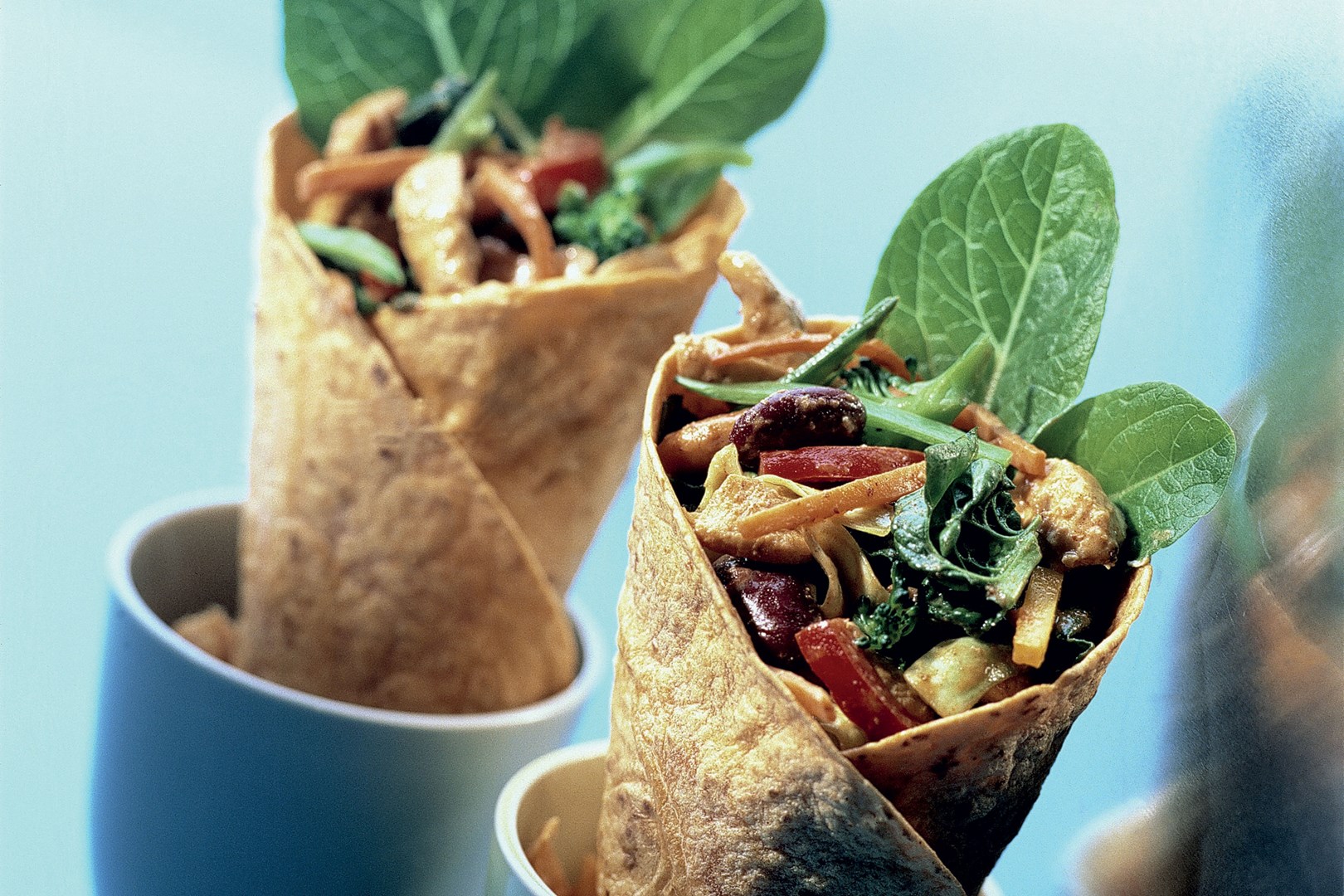 kip en cashew noten wrap