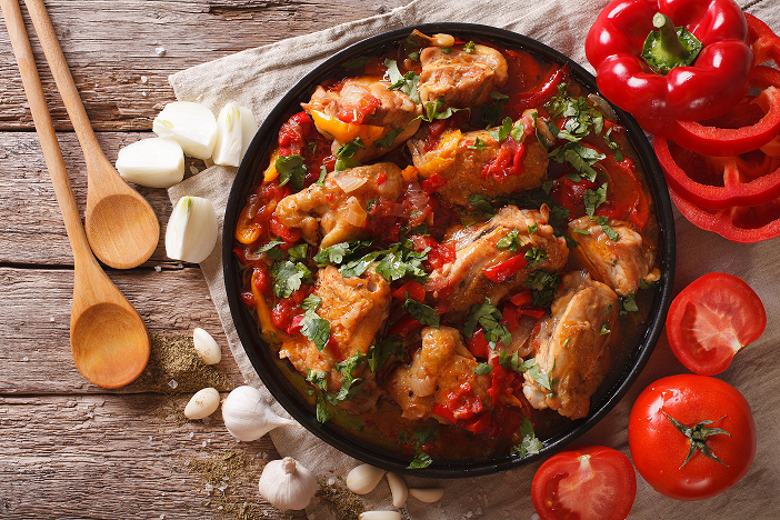 Рагу из овощей с курицей
